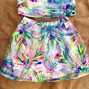Lily Pulitzer Hilah Set Island Time Size 0 NWT